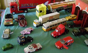 Legetøjsbiler på Nielstrup Museum